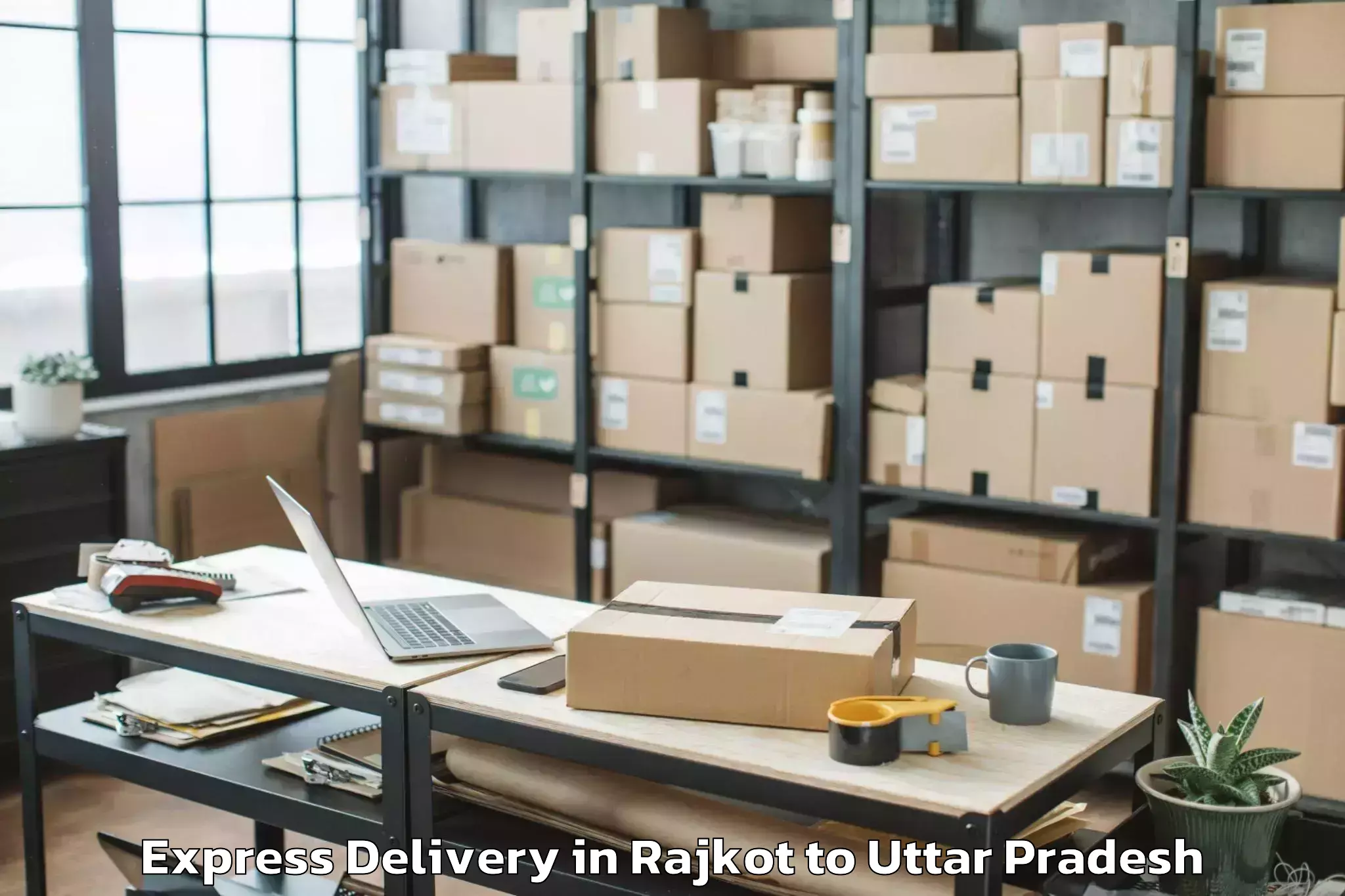 Get Rajkot to Abhilashi University Banda Express Delivery